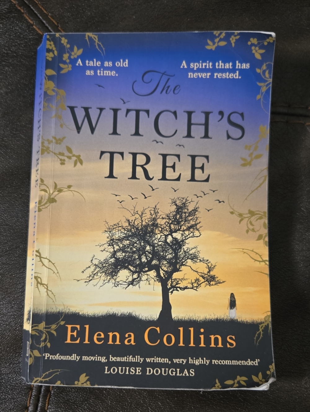 Elena Collins The Witch's Tree Paperback Book - Blue and Gold Cover